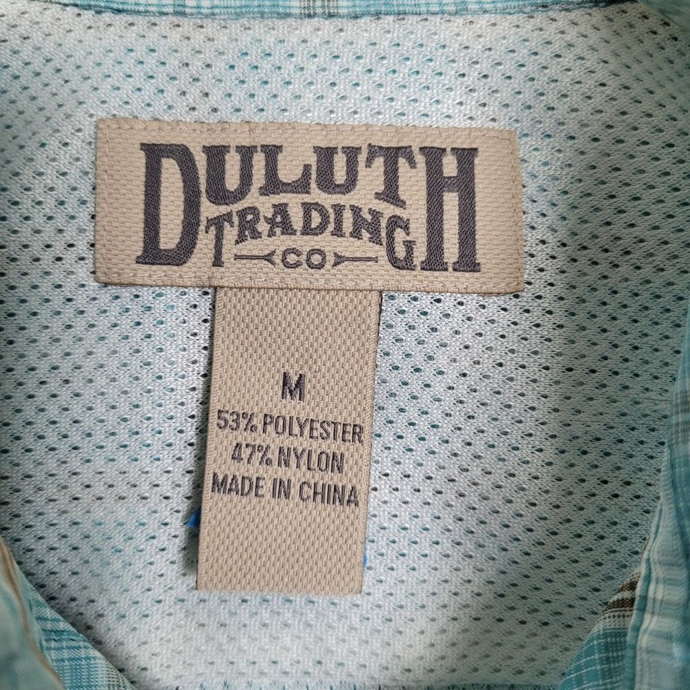 Duluth Trading Co. Multi Color Button Up Short Sleeve Shirt Men's M - Picture 3 of 9